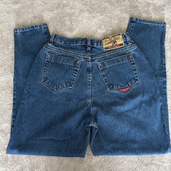 Vintage No Excuses Femme Fatale Jeans – High Waisted Mom Jeans – 80s/90s Y2K - Picture 12 of 14